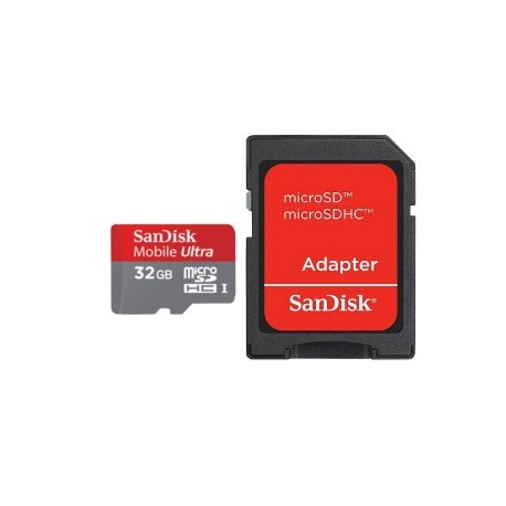 Micro SDHC - 32 Go + adaptateur SD